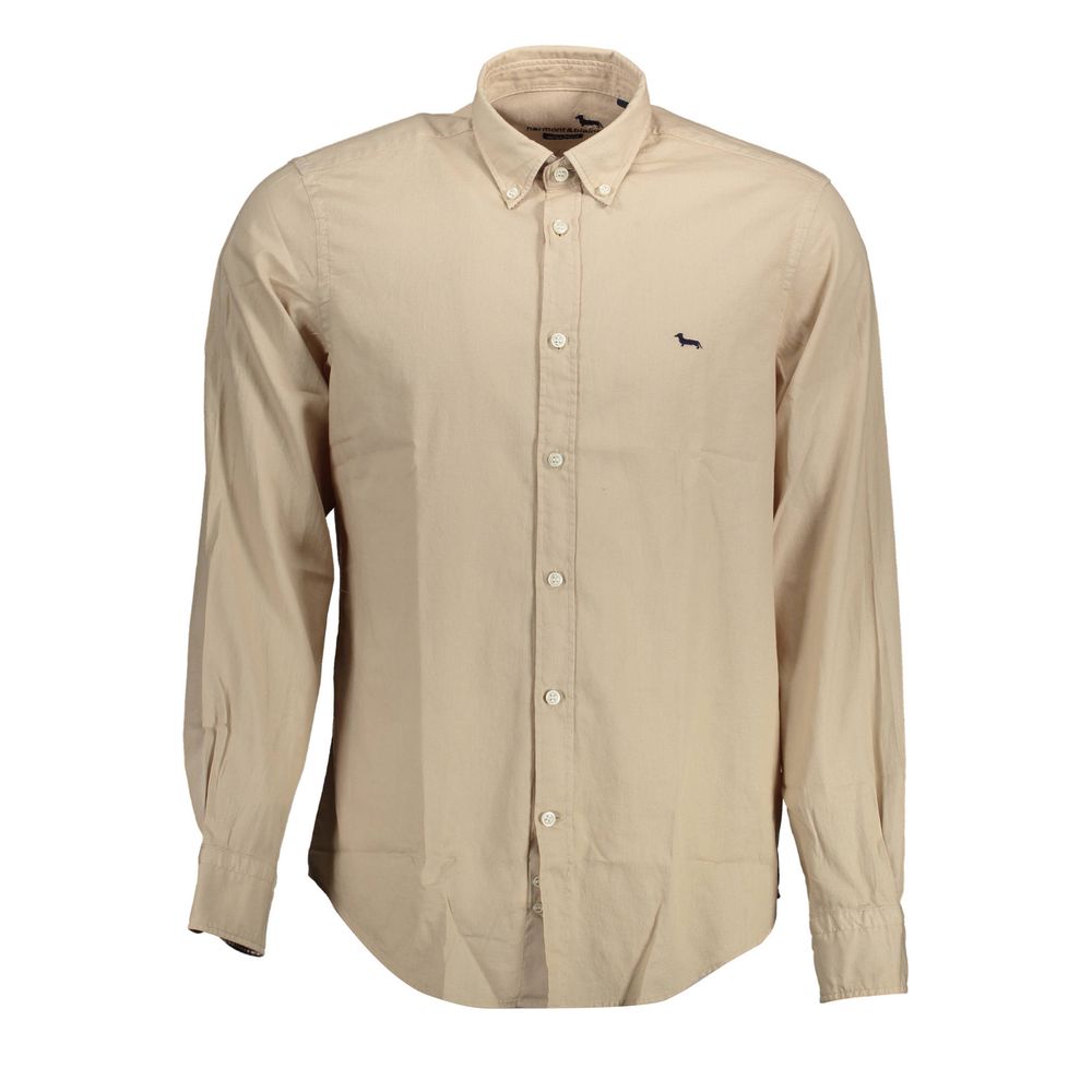 Harmont & Blaine Beige Cotton Men's Shirt